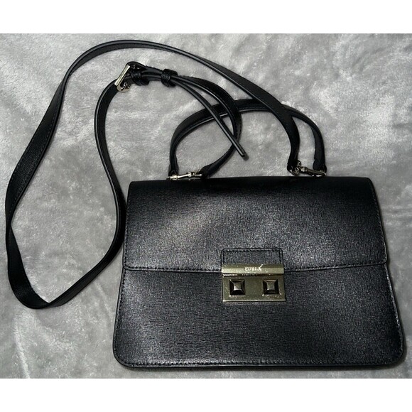 Furla Handbags - Furla Bella Top Handle S Nero Black Andromeda Genuine Leather BAUGLND 55 B3000
